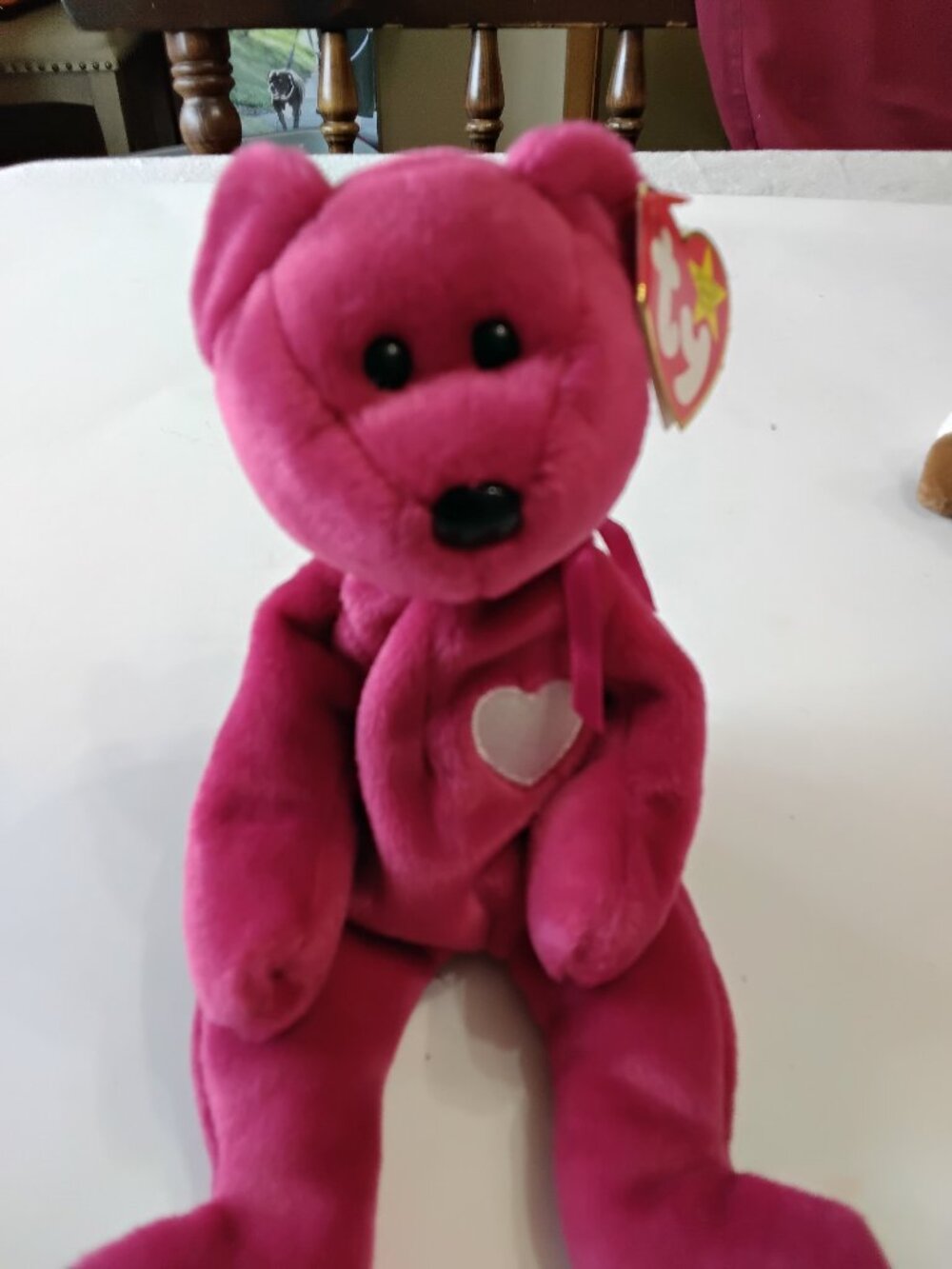 Vintage 1998 Ty Beanie Baby - Valentina the Bear